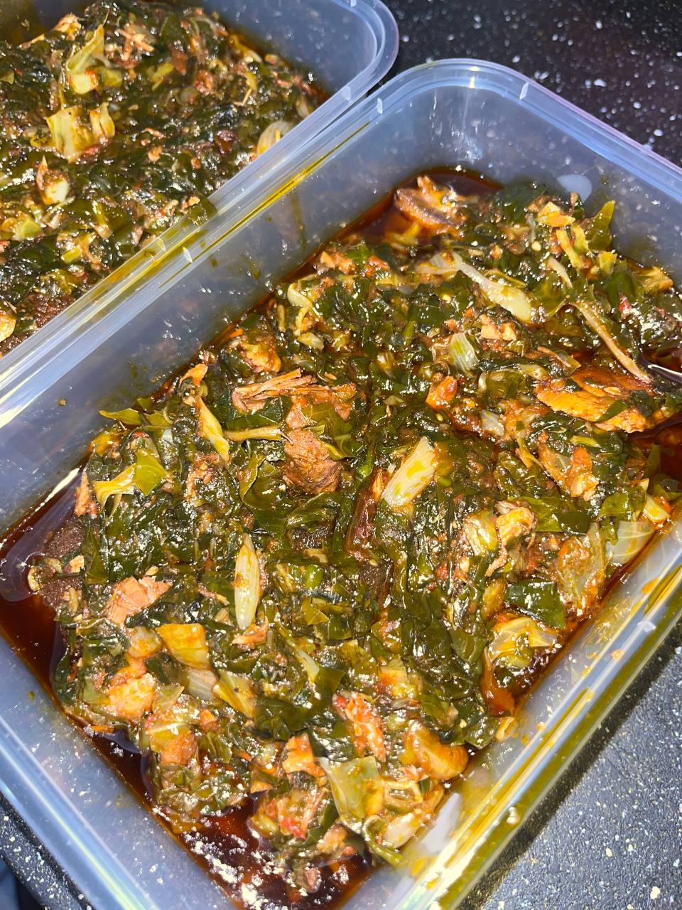 Pack of kontomire stew
